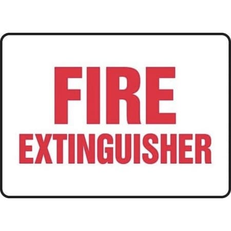 Accuform FIRE SAFETY SIGN 10 in  X 14 in  ADHESIVE MFXG522VS